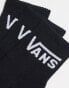 Фото #2 товара Vans 3 pack classic half crew socks in black