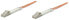 Фото #1 товара Intellinet Fiber Optic Patch Cable - OM2 - LC/LC - 5m - Orange - Duplex - Multimode - 50/125 µm - LSZH - Fibre - Lifetime Warranty - Polybag - 5 m - OM2 - LC - LC