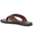 ფოტო #7 პროდუქტის Men's Waylyn Leather Thong Sandals