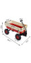 Фото #6 товара outdoor sport wagon tools cart wooden side panels air tires Wagon (red)