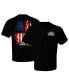 Фото #1 товара Men's Black 2024 Daytona 500 American Flag T-shirt