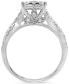 ფოტო #4 პროდუქტის Diamond Halo Twist Engagement Ring (1-1/4 ct. t.w.) in 14k White Gold
