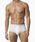 ფოტო #1 პროდუქტის Premium Cotton Men's 3 Pack Brief Underwear