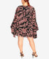 ფოტო #2 პროდუქტის Plus Size Paisley Dress