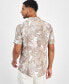 Фото #2 товара Men's Tropical-Print Short-Sleeve Button-Down Shirt