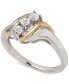 ფოტო #1 პროდუქტის Diamond Accent Ring in 14k Gold and Sterling Silver