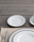 Фото #3 товара Whiteridge Platinum Set Of 4 Bread Butter/Appetizer Plates, 6-1/2"