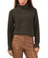 Фото #1 товара Women's Turtleneck Back-Cutout Raglan-Sleeve Sweater