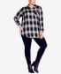 Фото #3 товара Plus Size Kylee Plaid Button Up Shirt
