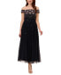 Фото #1 товара Women's Embellished Off-The-Shoulder Gown