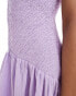 ASOS DESIGN Tall full skirt midi crinkle sundress in lilac