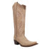 Фото #2 товара Circle G by Corral Cowhide Embroidered Snip Toe Cowboy Womens Beige Casual Boot