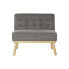 Фото #5 товара Кресло мягкое DKD Home Decor Деревянное Темно-серое (80 x 66 x 72 см)