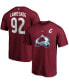 Фото #2 товара Men's Gabriel Landeskog Burgundy Colorado Avalanche Authentic Stack Name and Number T-shirt