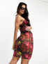 Фото #2 товара ASOS DESIGN mesh mini beach dress in vibrant abstract graphic