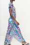 Printed satin jumpsuit