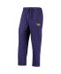 ფოტო #3 პროდუქტის Men's Purple, Heathered Charcoal Distressed LSU Tigers Meter Long Sleeve T-shirt and Pants Sleep Set