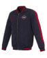 Фото #4 товара Куртка-бомбер JH Design мужская темно-синяя Philadelphia 76ers 2023/24 City Edition из нейлона с полной молнией