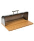 Фото #6 товара Stainless Steel Bread Box with Bamboo Board