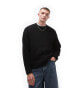 Фото #1 товара Topman – Locker geschnittener Bouclé-Pullover in Schwarz