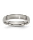 ფოტო #1 პროდუქტის Titanium Brushed Half Round Wedding Band Ring