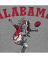 Фото #2 товара Men's Heathered Gray Alabama Crimson Tide Vintage-Like Punting Big Al Tri-Blend T-shirt