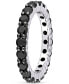 ფოტო #3 პროდუქტის Black Diamond Eternity Band (2 ct. t.w.) in 14k White Gold