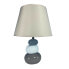 Desk lamp Versa Grey Blue Ceramic Textile (22,5 x 32 x 8,5 cm)