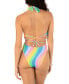 ფოტო #2 პროდუქტის Juniors' Soft Waves Cheeky One-Piece Swimsuit