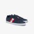Lacoste Grad Vulc 120 2 P SMA Mens Blue Leather Lifestyle Sneakers Shoes
