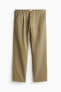 Regular Fit Cropped Cotton Chinos