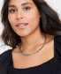 ფოტო #2 პროდუქტის Two-Tone Square Beaded Collar Necklace, 16" + 3" extender, Created for Macy's