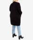 Фото #8 товара Plus Size Leona Long Sleeve Cardigan Sweater