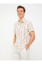Фото #1 товара Рубашка LC WAIKIKI Regular Fit Коротко Рубашки полосатые для мужчин
