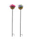 Фото #1 товара Black Planter Garden Pole Stake, Black, Coco Liner Pack of 2