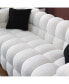 Marshmallow Sofa, 3 Seater, White Boucle Design