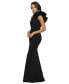 ფოტო #6 პროდუქტის Women's One-Shoulder Scuba Crepe Gown