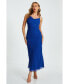 ფოტო #1 პროდუქტის Women's Chiffon Diamante Cowl Maxi Dress