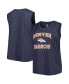 Women's Navy Denver Broncos Plus Size Tank Top