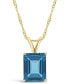 ფოტო #1 პროდუქტის London Topaz (4-1/4 ct. t.w.) Pendant Necklace in 14K Yellow Gold