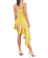 ფოტო #2 პროდუქტის Women's Asymmetrical Strapless Mini Dress