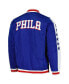 Men's Royal Philadelphia 76ers Full-Zip Bomber Jacket