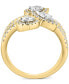 EFFY® Diamond Marquise, Oval, & Pear Triple Row Statement Ring (1 ct. t.w.) Ring in 14k Two-Tone Gold