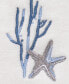 Фото #2 товара Abstract Coastal Seashells & Coral Fingertip Towel, 11" x 18"