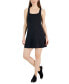 Фото #1 товара Women's Performance Square-Neck Dress, Created for Macy's