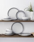 Colorscapes Layers 12 Piece Coupe Dinnerware Set