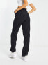 Vila tailored high waisted suit trousers in black