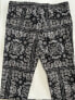 PacSun Mens Lightweight Drawstring Straight Leg Pants Black Paisley Size S