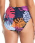 Фото #2 товара Women's Palm Prowl Side-Ruched Bikini Bottom, Created for Macy's