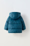 Water-repellent puffer coat